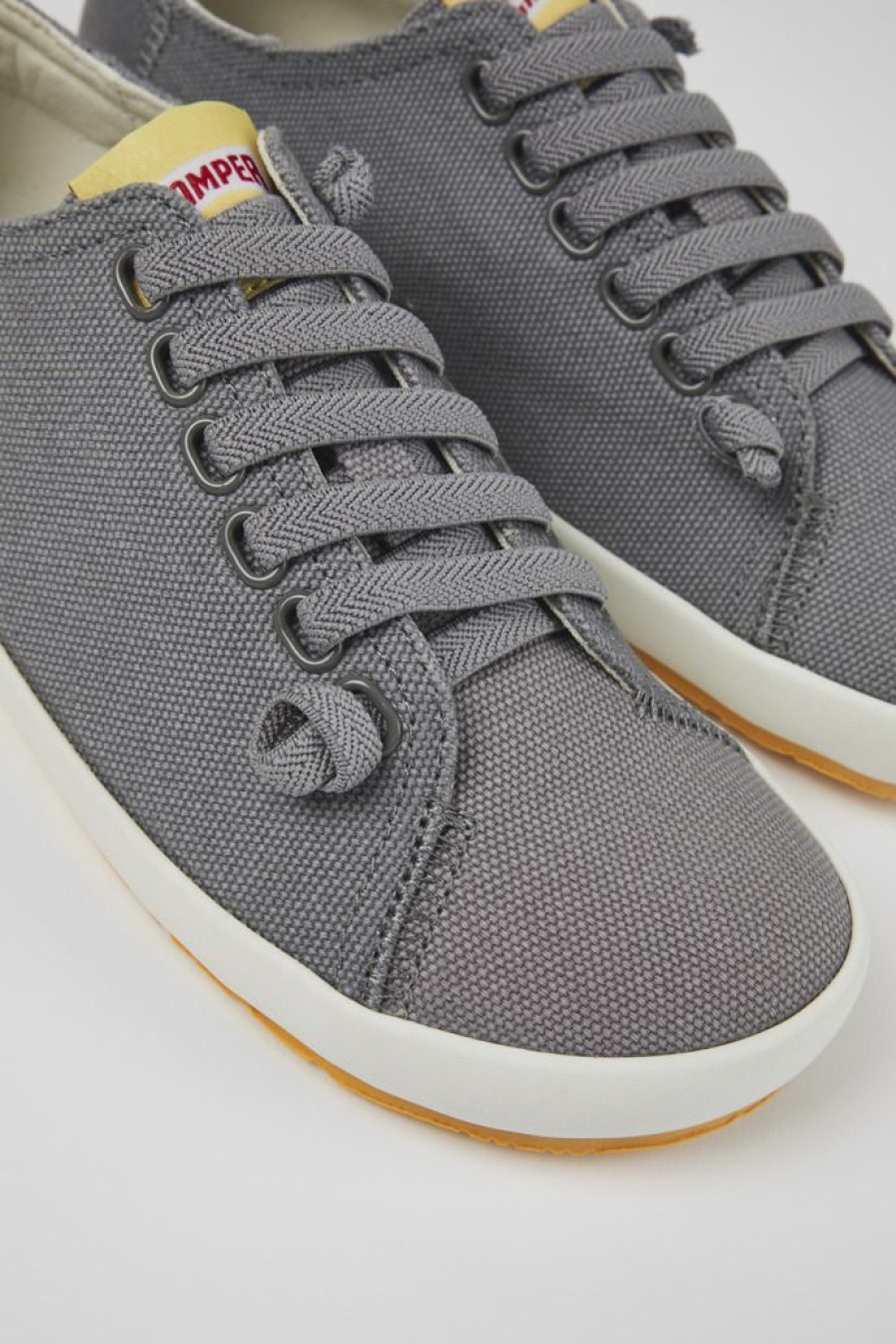 Camper Grijze Textiel Sneaker Voor Dames