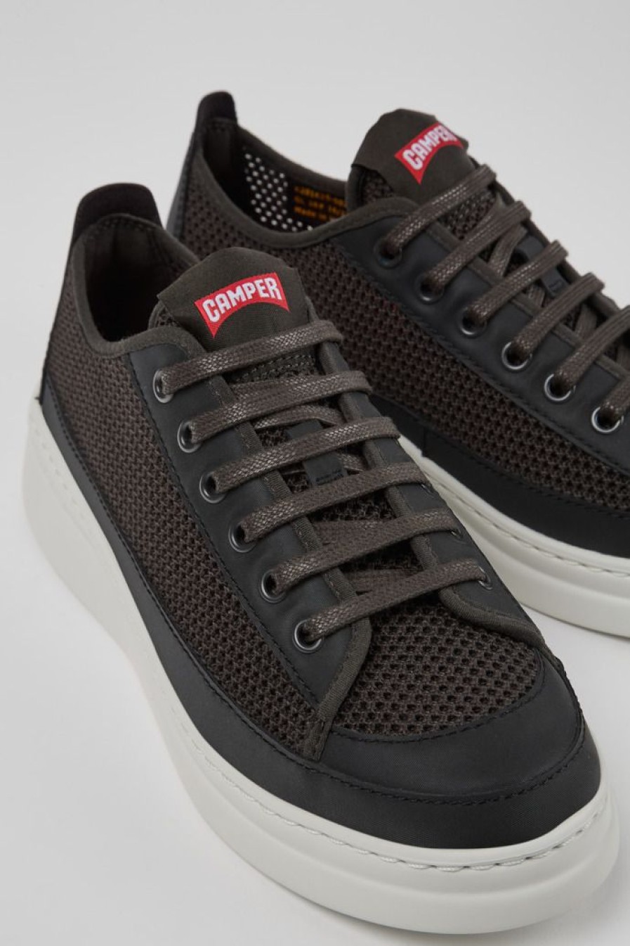 Camper Grijze Textiel Sneaker Voor Dames