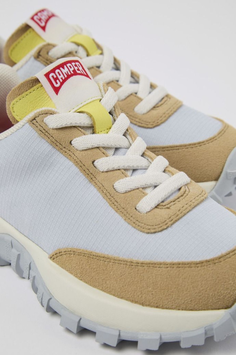 Camper Grijze Sneaker Van Textiel/Nubuck