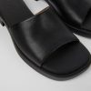 Camper Zwarte Leren Slipper Voor Dames