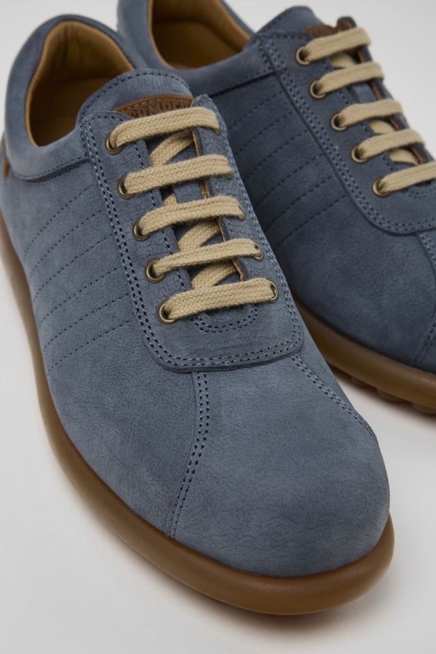 Camper Blauwe Nubuck Schoen Voor Dames