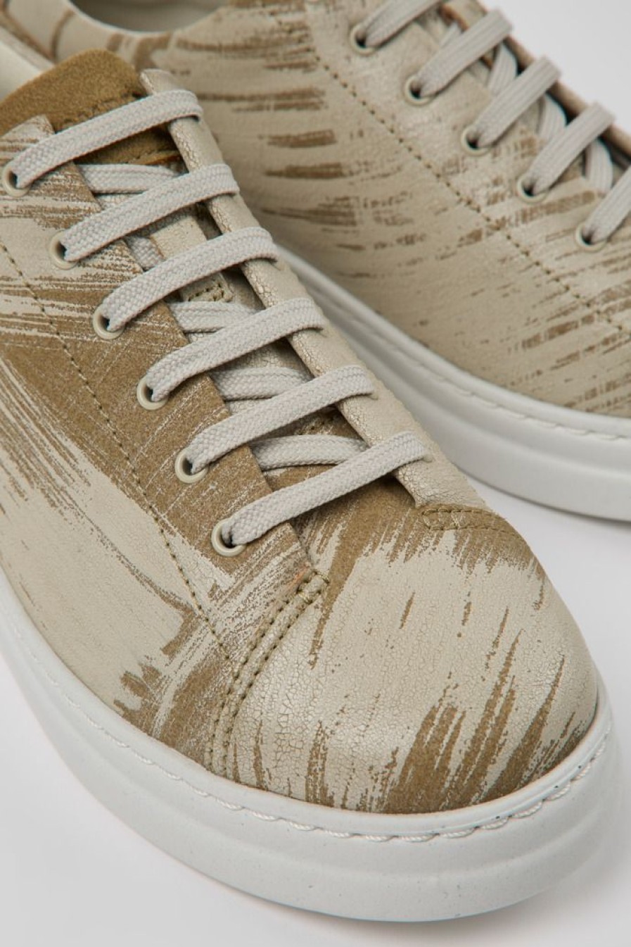 Camper Meerkleurige Damessneakers Van Gerecycled Leer