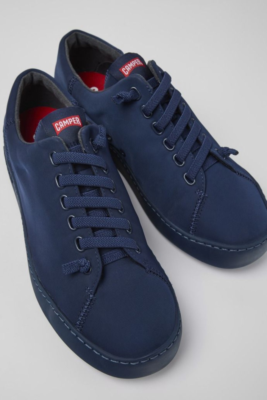 Camper Blauwe Textiel Sneaker Voor Heren