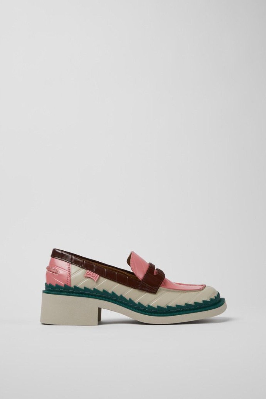 Camper Meerkleurige Leren Damesloafers