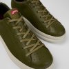 Camper Groene Leren Sneaker Voor Heren