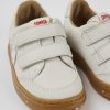 Camper Witte Kindersneakers Van Ongeverfd Leer