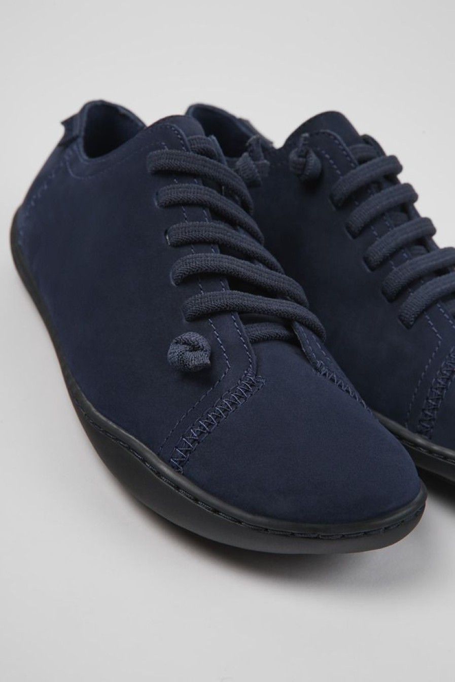 Camper Blauwe Nubuck Damesschoenen