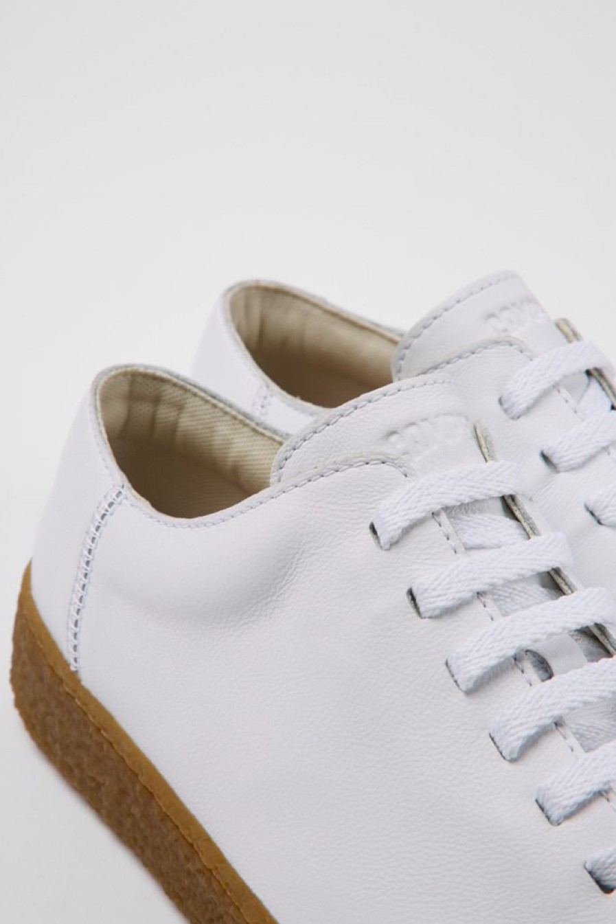 Camper Witte Leren Herenschoenen