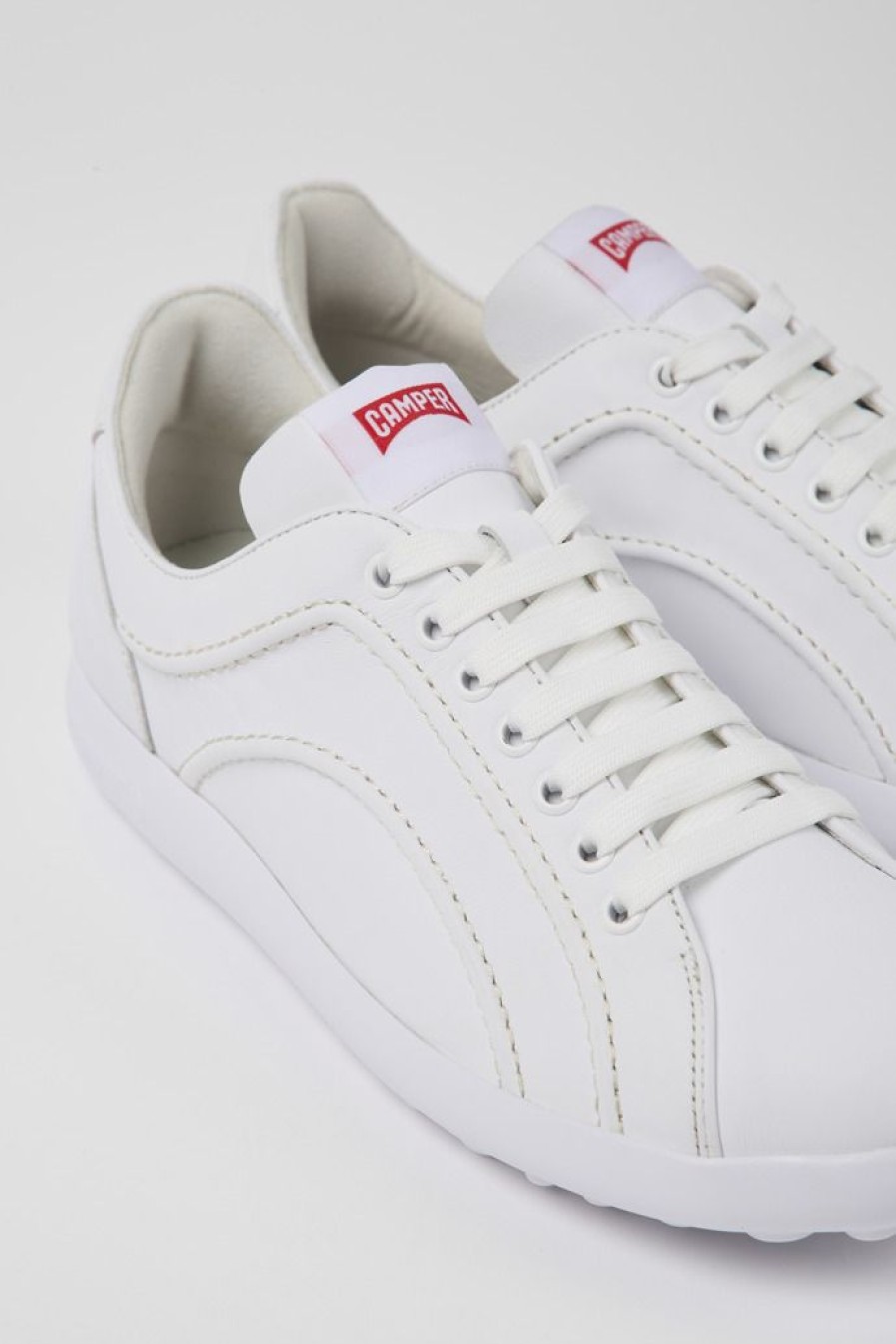 Camper Witte Leren Herensneakers