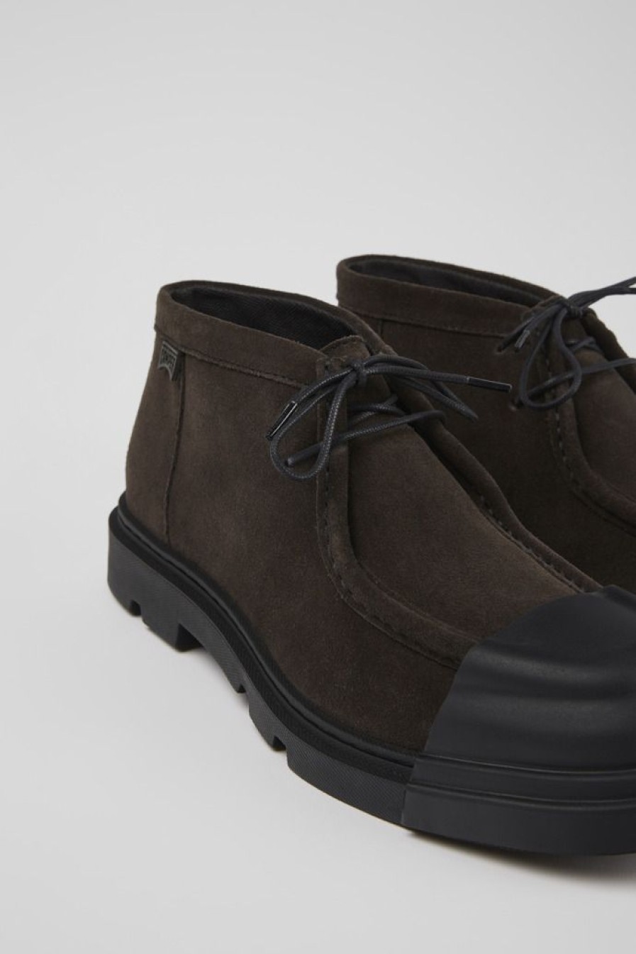 Camper Grijze Nubuck Damesschoenen