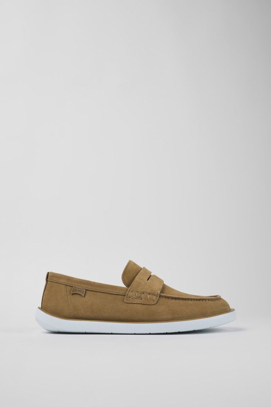 Camper Bruine Nubuck Mocassin Voor Heren