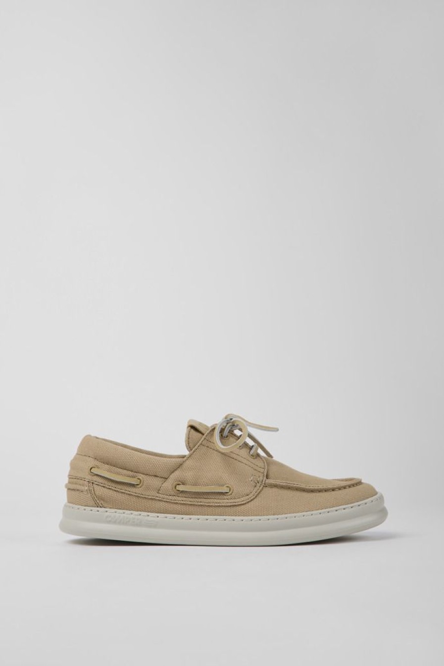 Camper Beige Stoffen Herensneakers