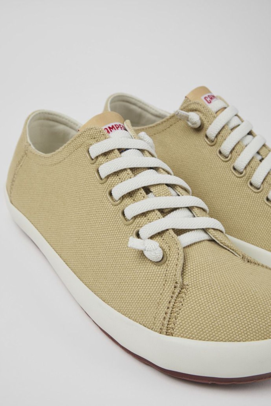 Camper Beige Textiel Sneaker Voor Heren