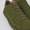 Camper Groene Textiel/Nubuck Basketbalbootie Voor Heren