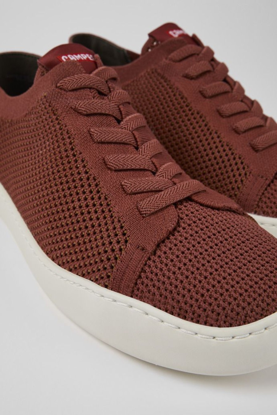 Camper Rode Textiel Sneaker Voor Heren