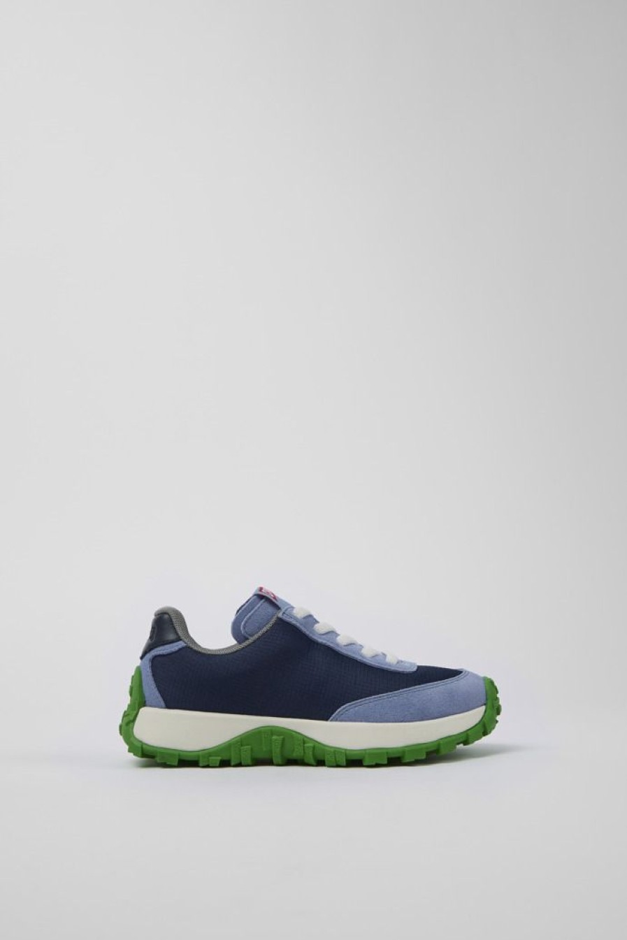 Camper Blauwe Sneaker Van Textiel/Nubuck