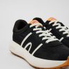 Camper Zwarte Textiel Sneaker Voor Dames