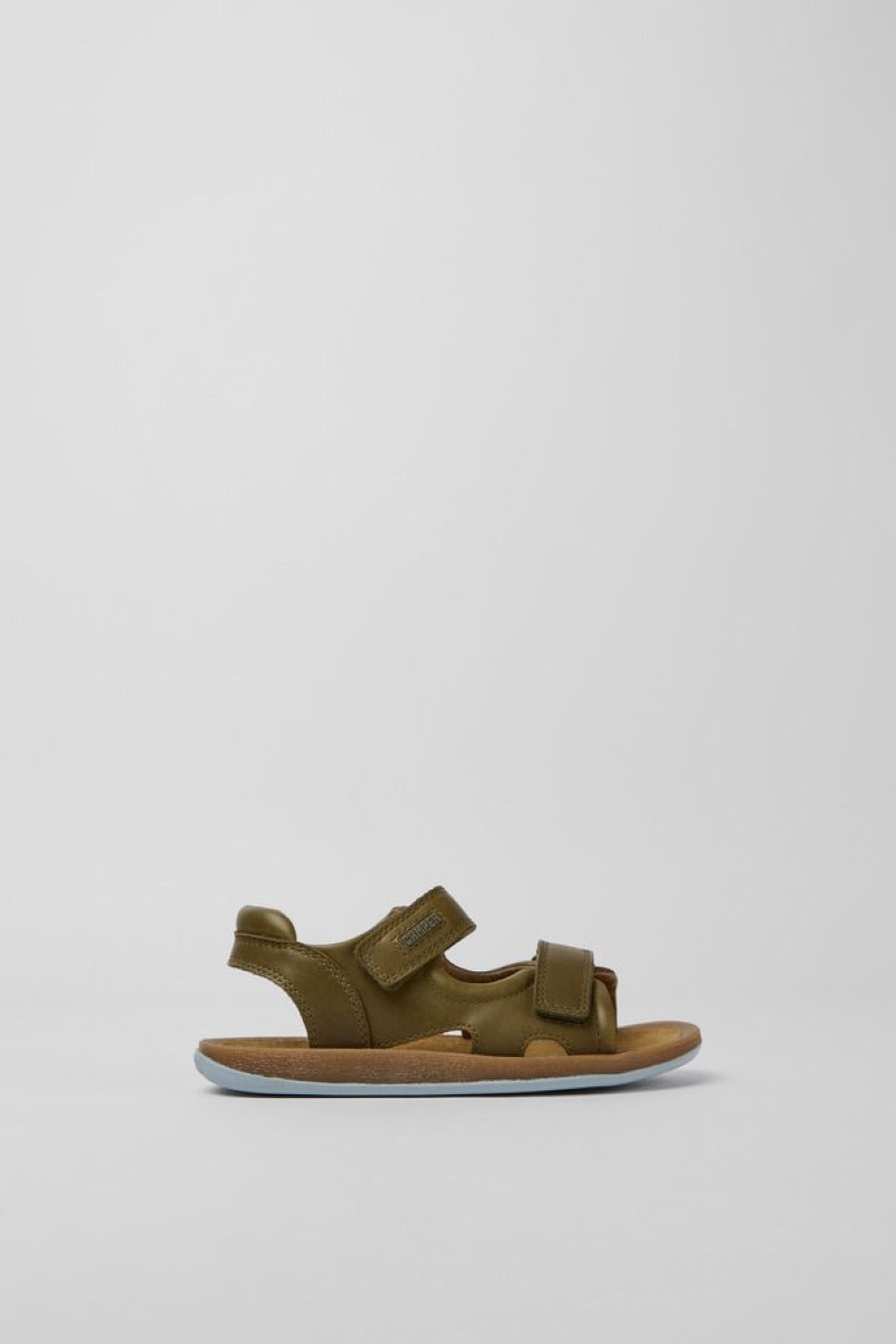 Camper Groene Leren Kindersandalen