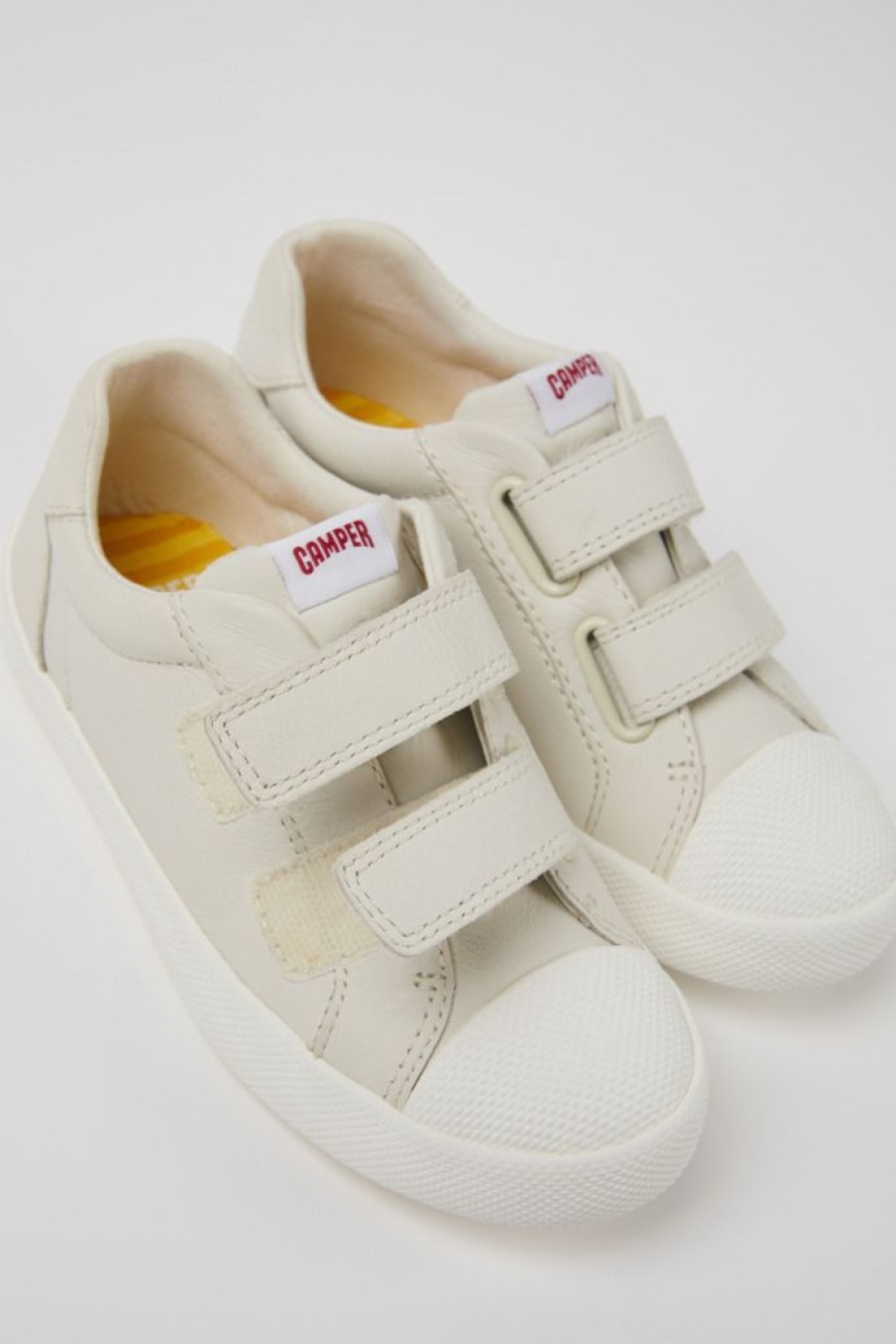 Camper Witte Leren Kinderschoenen