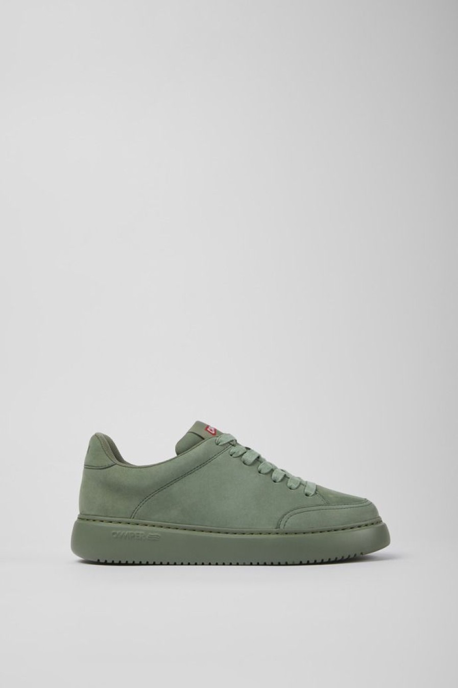 Camper Groene Nubuck Sneakers Voor Dames