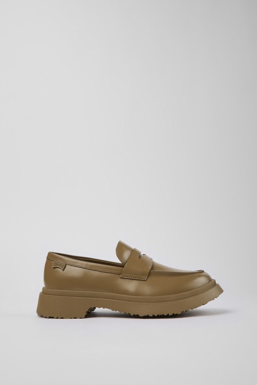 Camper Bruine Leren Damesloafer