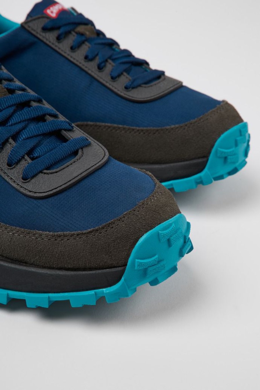 Camper Blauwe Herensneakers Van Gerecycled Pet En Nubuck