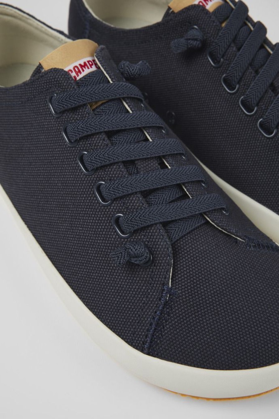 Camper Blauwe Textiel Sneaker Voor Heren