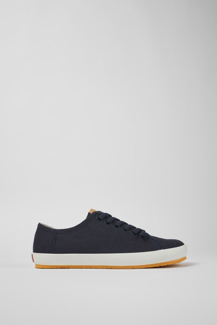 Camper Blauwe Textiel Sneaker Voor Heren