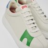 Camper Witte Leren Sneaker Voor Heren