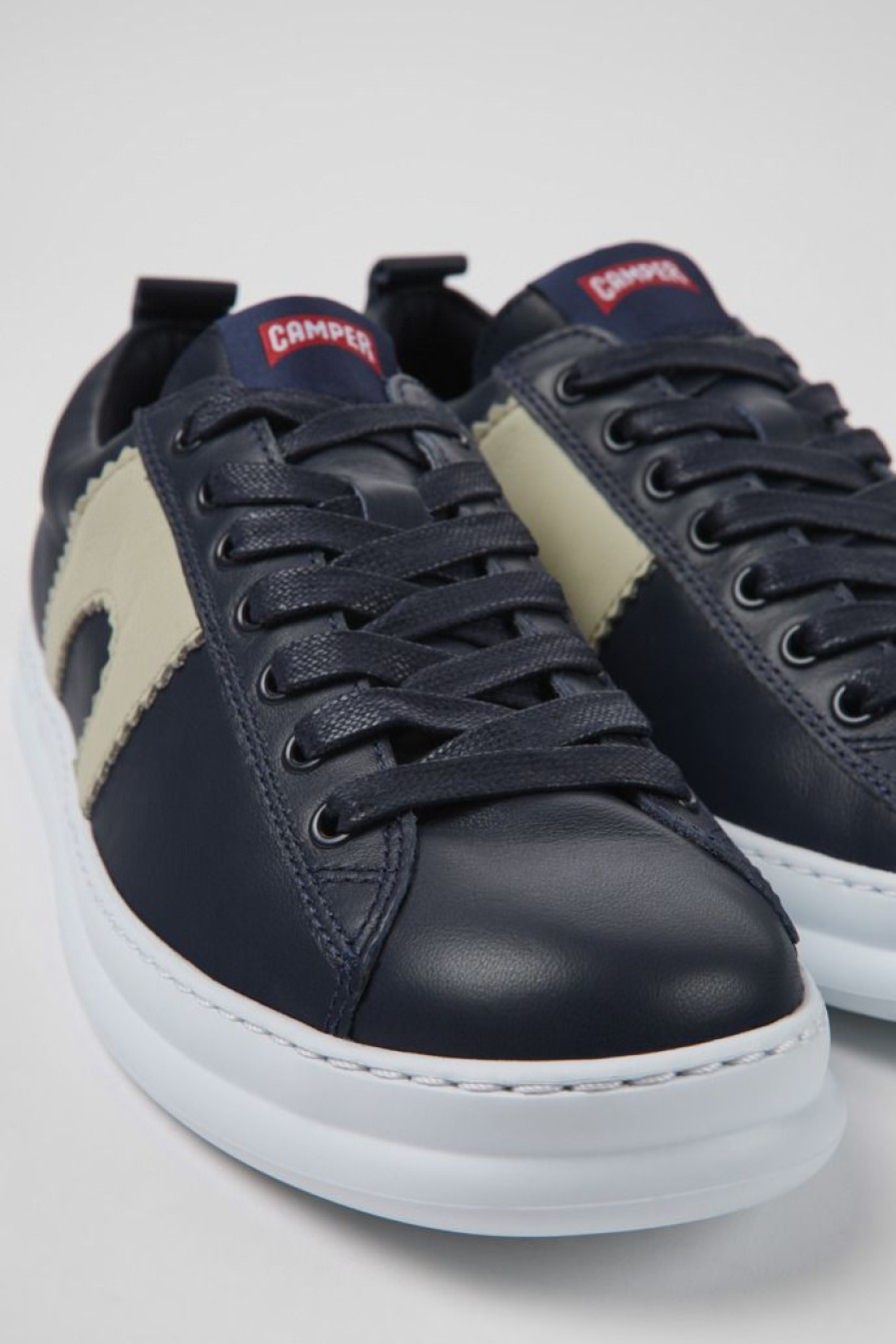 Camper Blauwe Leren Herensneakers