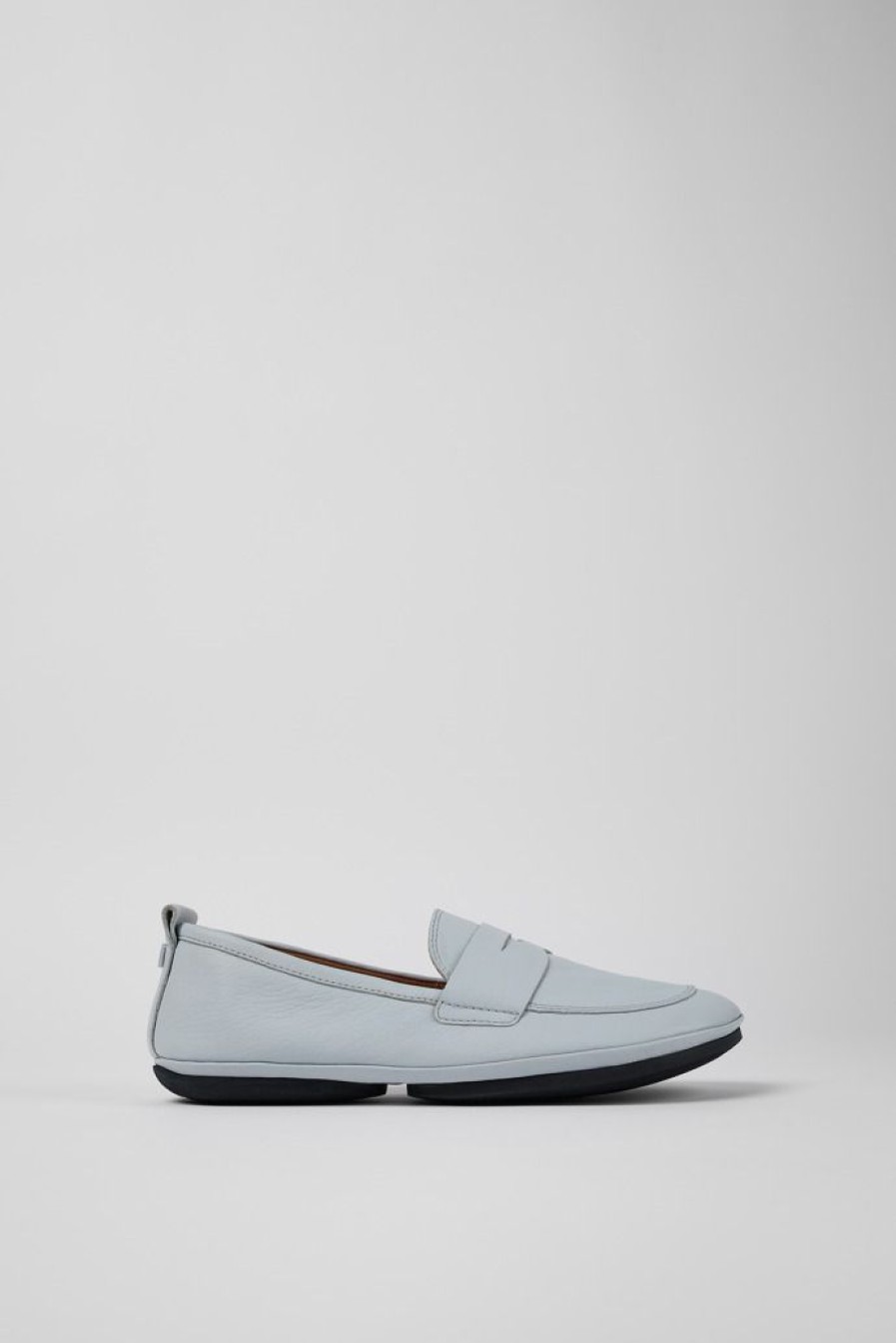 Camper Grijze Leren Loafer Voor Dames