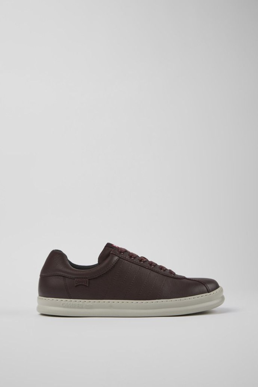 Camper Bordeaux Leren Herensneakers