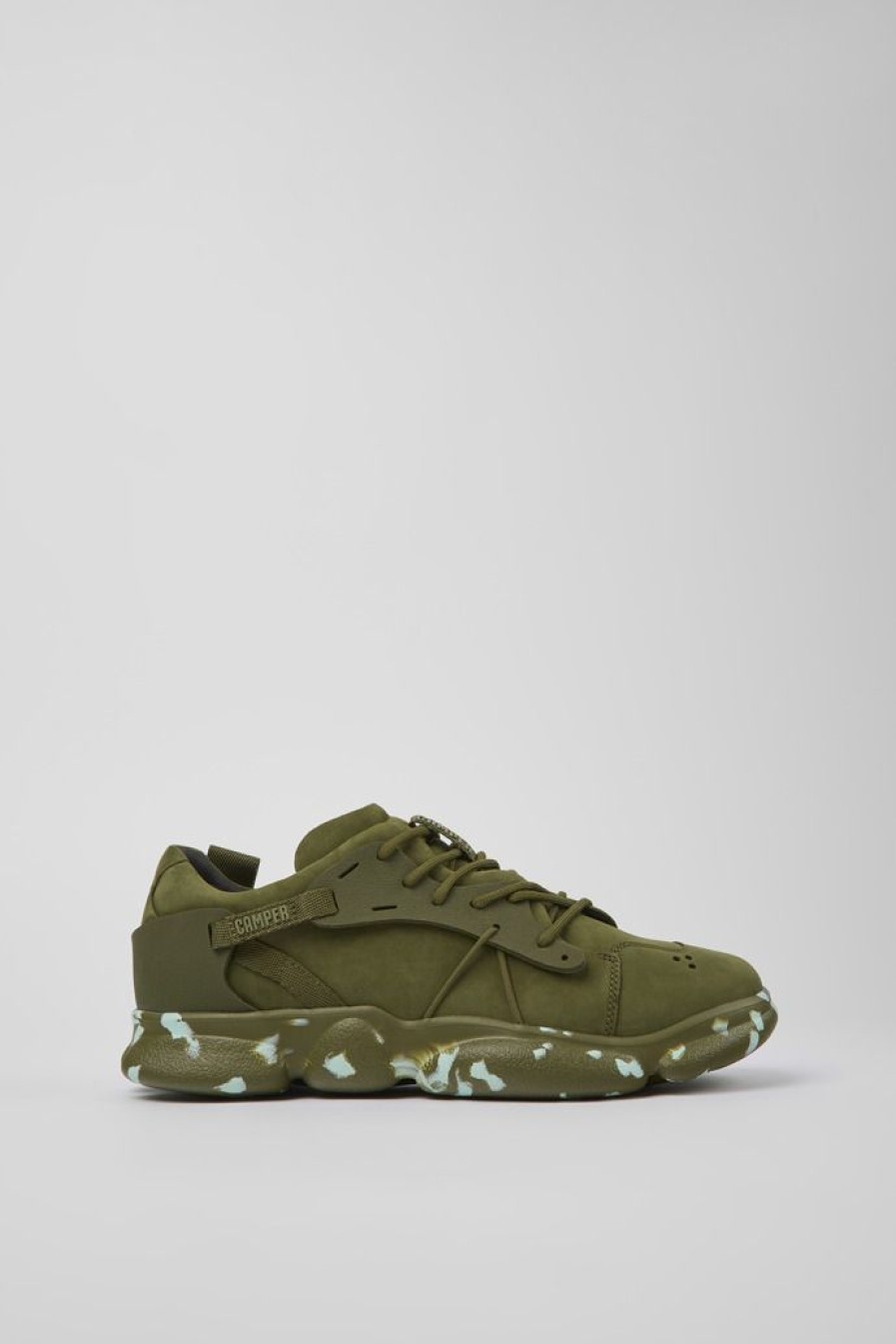 Camper Groene Sneaker Van Nubuck/Textiel Voor Heren