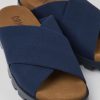 Camper Blauwe Herensandalen Van Gerecycled Katoen