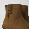 Camper Bruine Nubuck Enkellaarzen Voor Dames