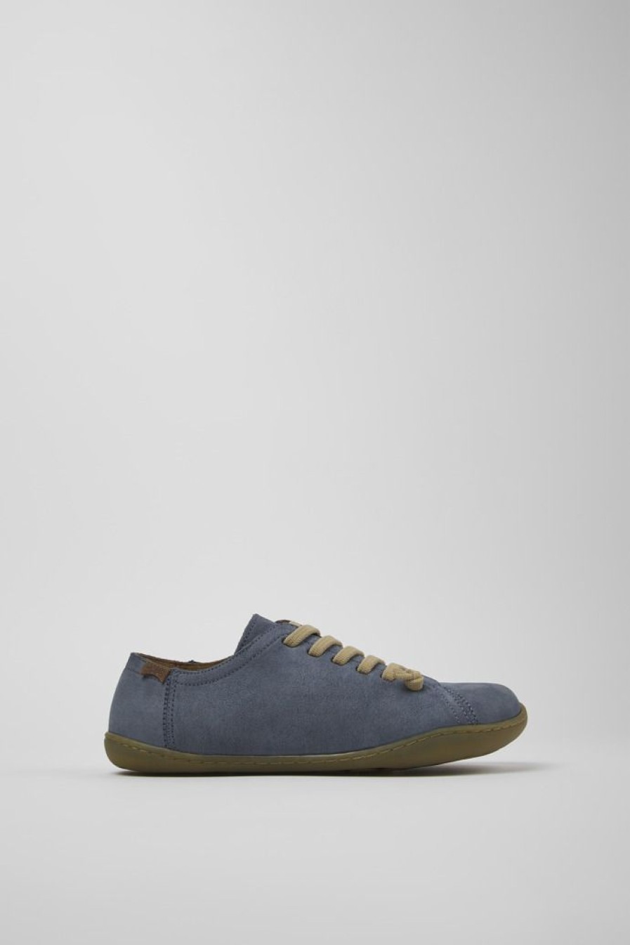 Camper Blauwe Nubuck Schoen Voor Dames