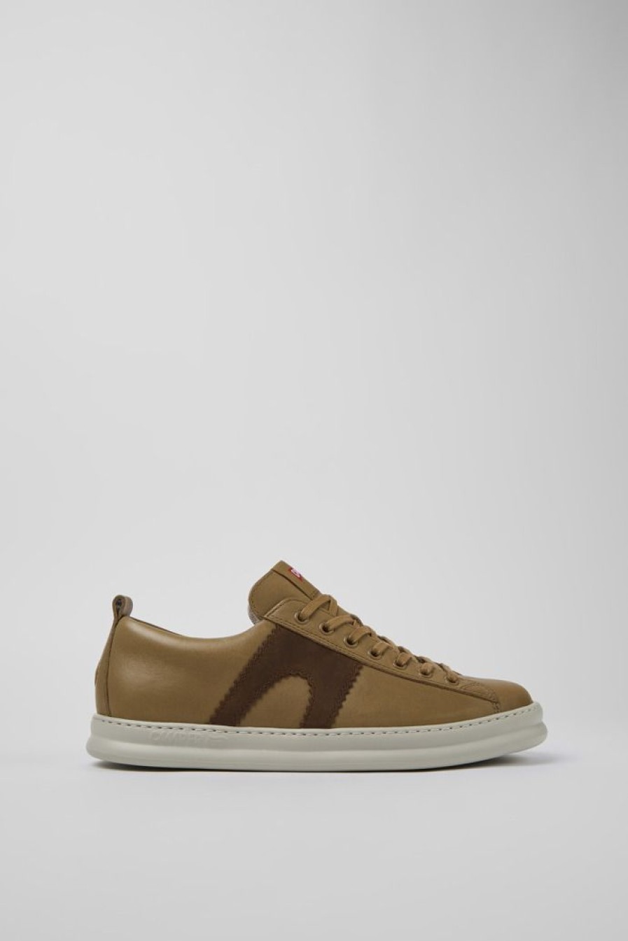 Camper Bruine Leren Sneaker Voor Heren