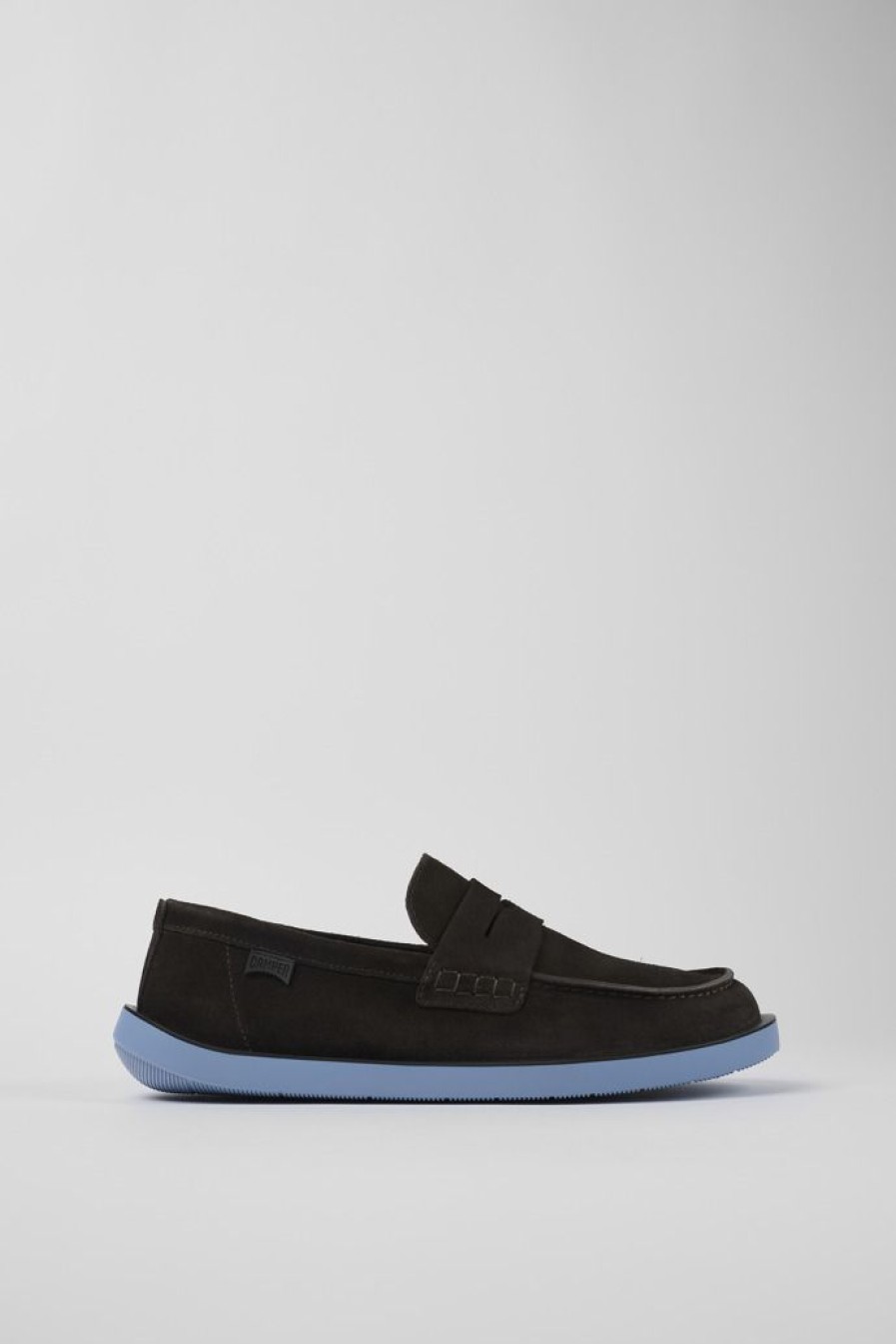 Camper Grijze Nubuck Mocassin Voor Heren