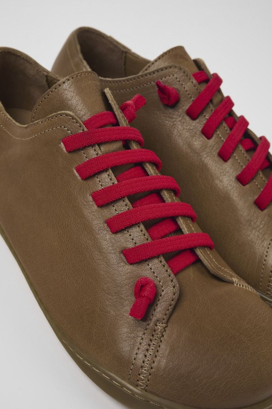 Camper Beige Leren Herenschoenen Voor Heren