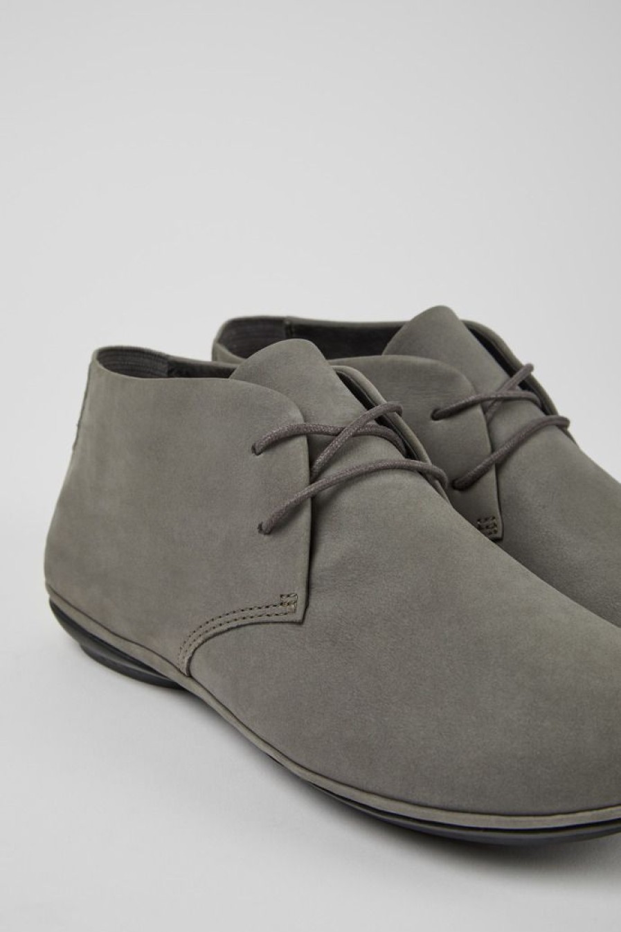 Camper Grijze Nubuck Damesschoenen