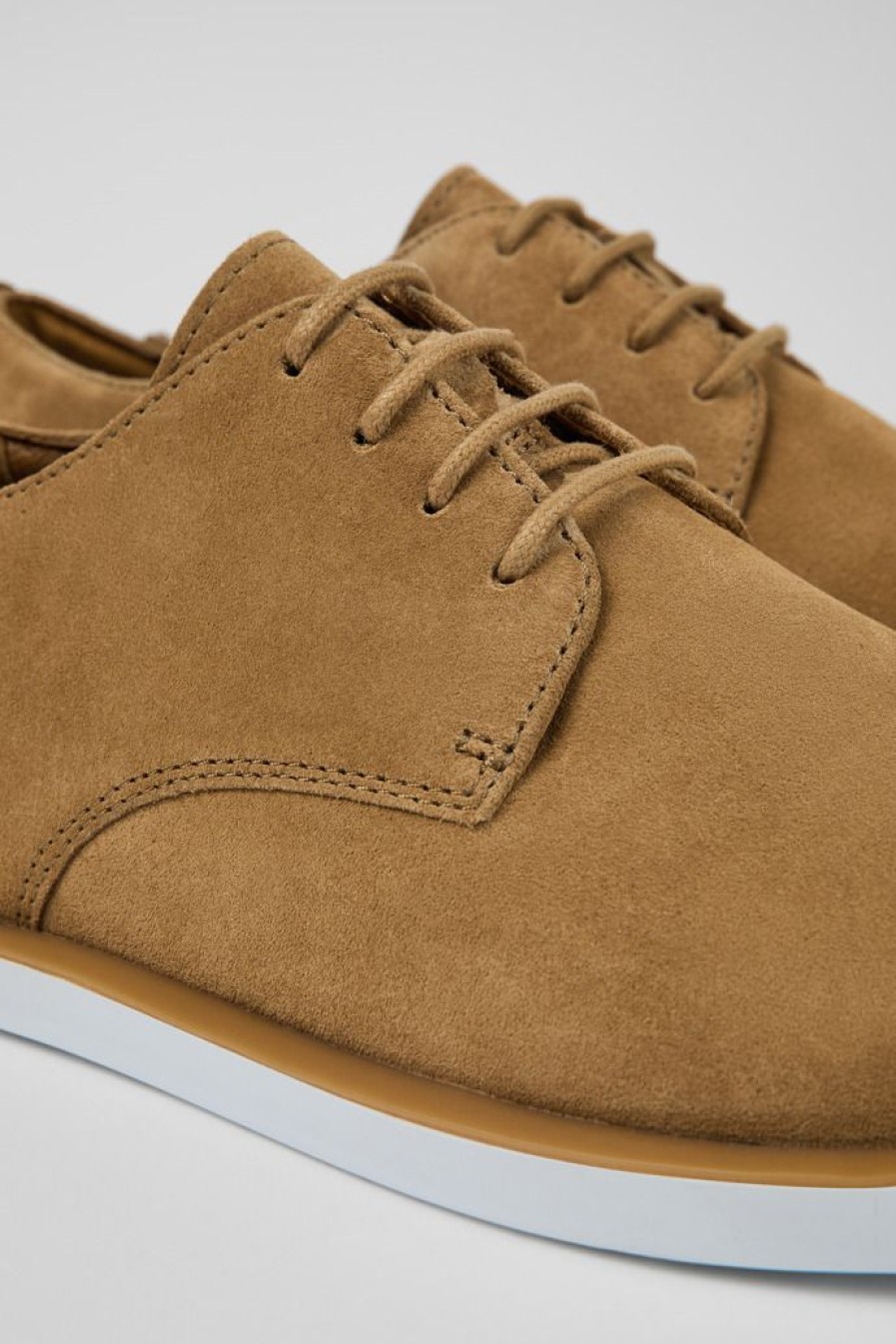 Camper Bruine Nubuck Blucher Voor Heren