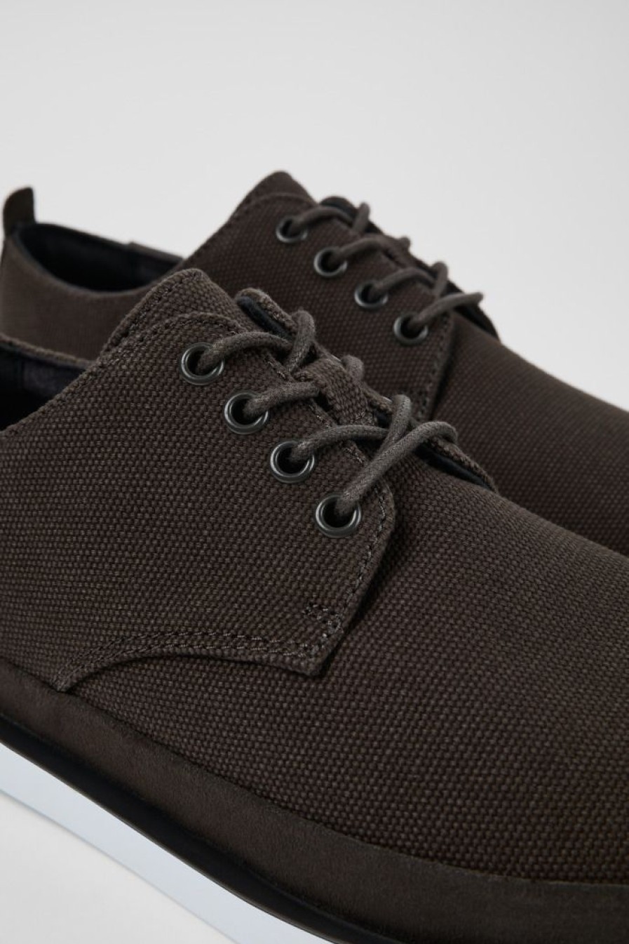 Camper Grijze Blucher Van Textiel/Nubuck Voor Heren