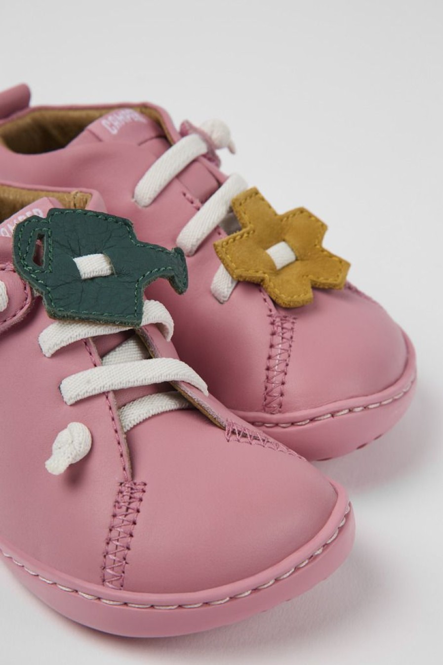 Camper Roze Leren Kinderschoenen