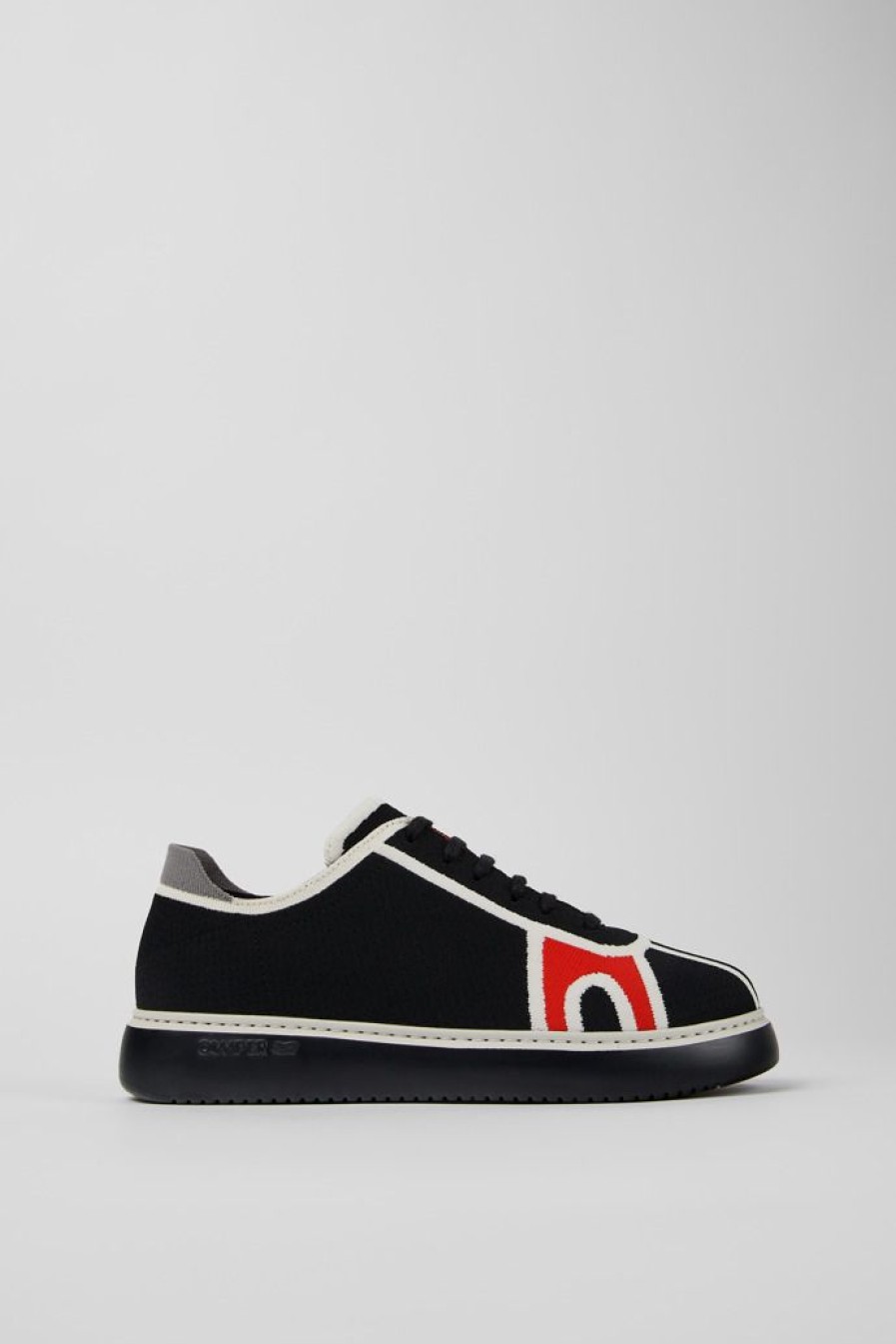 Camper Zwarte Textiel Sneaker Voor Heren