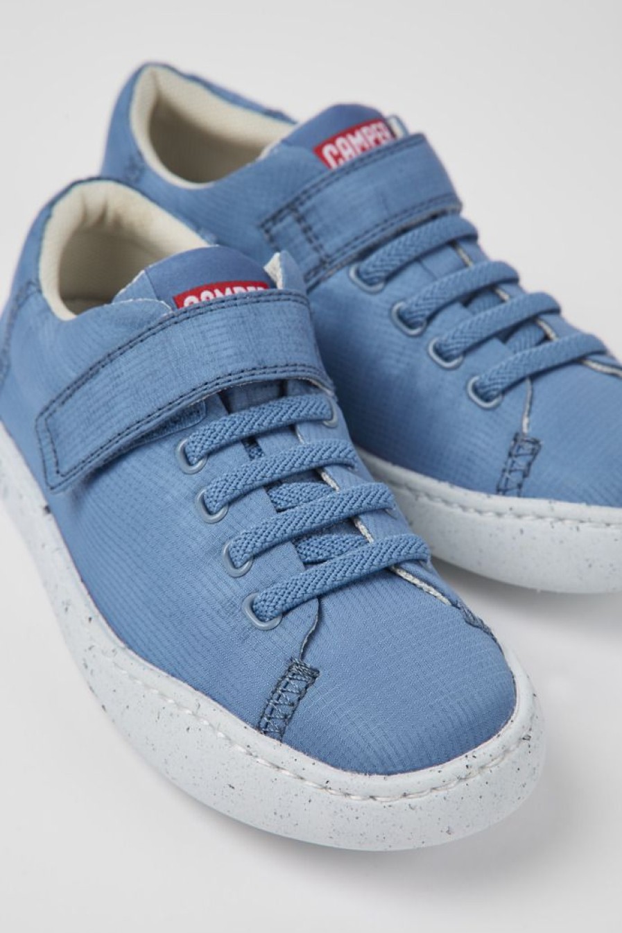 Camper Blauwe Stoffen Kinderschoenen