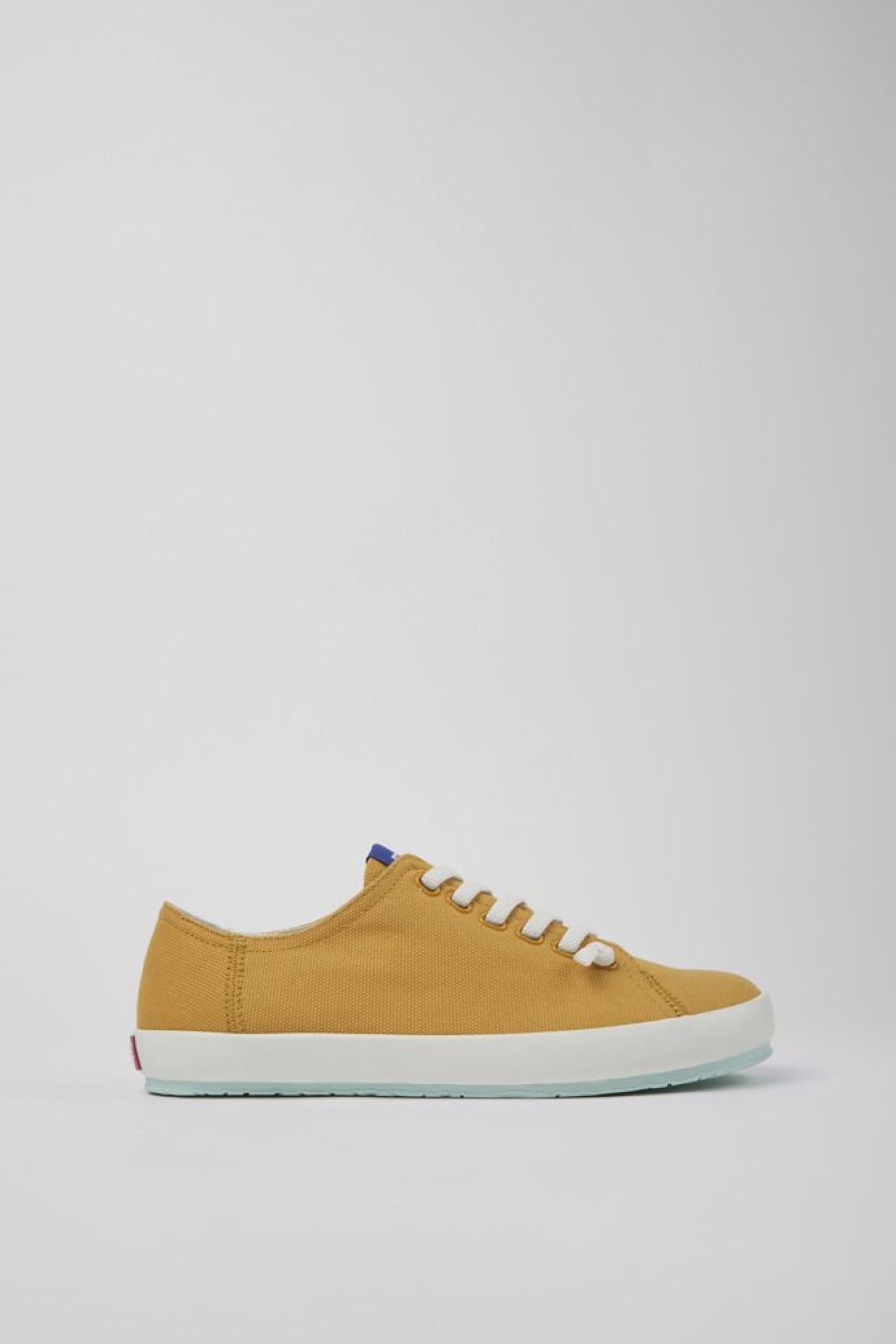 Camper Oranje Textiel Sneaker Voor Heren