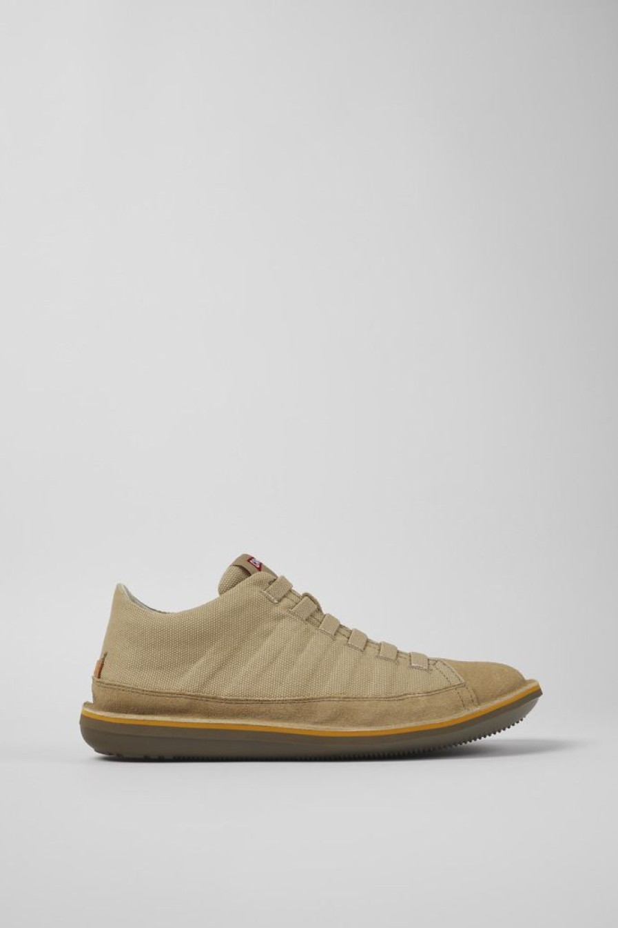 Camper Beige Textiel/Nubuck Basketbalbootie Voor Heren