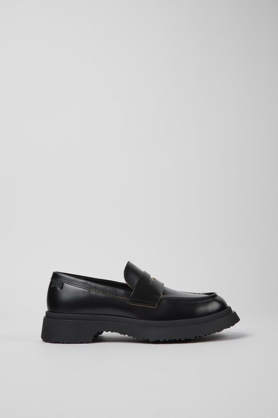 Camper Zwarte Leren Loafers Voor Dames