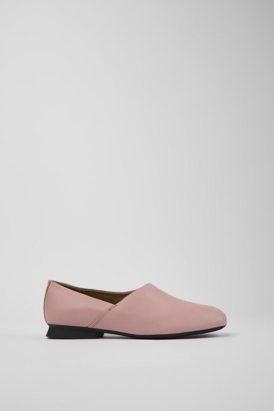 Camper Roze Leren Ballerina'S Voor Dames