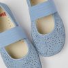 Camper Blauwe Nubuck Kinderballerina'S